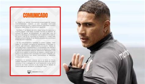 César Vallejo lanza ultimátum a Paolo Guerrero y le dan fecha límite