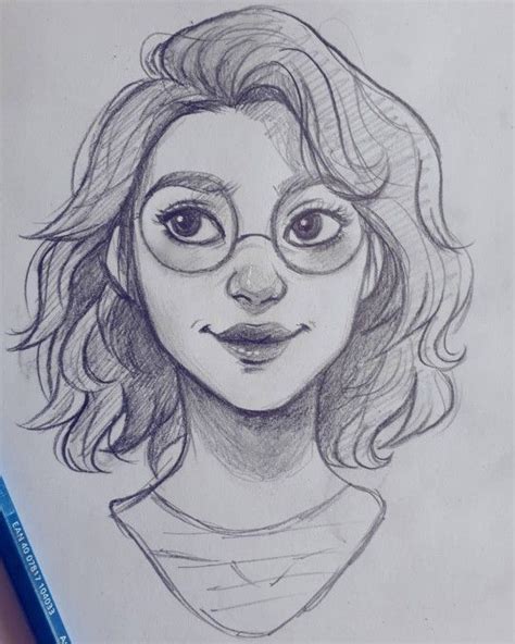 Realistic Cute Drawings Of People In Various Poses And Expressions