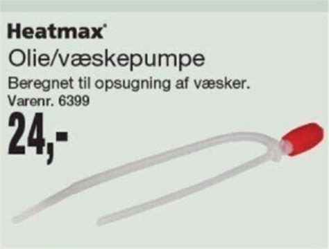 Heatmax Olie V Skepumpe Tilbud Hos Harald Nyborg