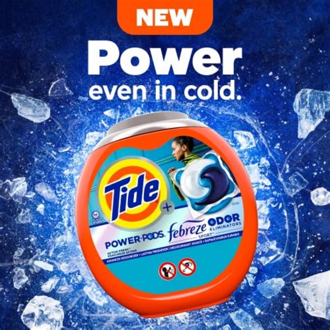 Tide Power Pods Plus Febreze Odor Defense Sport Liquid Laundry