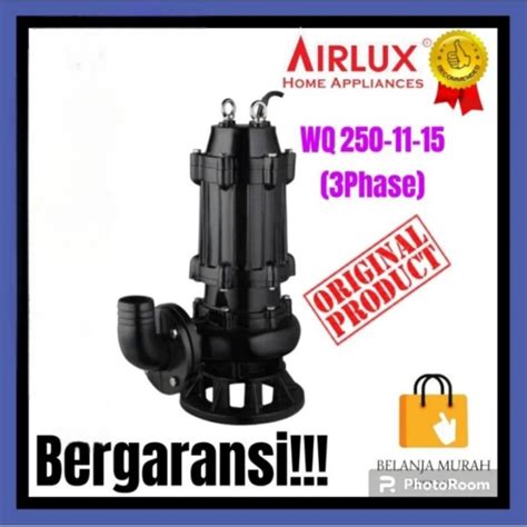 Jual Pompa Celup Submersible Hp Airlux Sewage Pump Wq