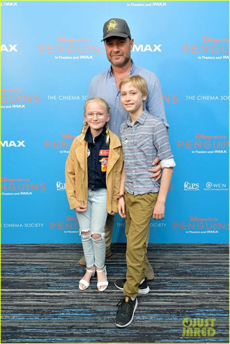 Liev Schreiber Brings the Kids to Penguins Screening in NYC: Photo