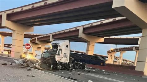 1 Person Hospitalized After Semi Truck Went Off Ramp Onto Gateway East