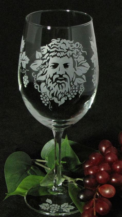 2 Dionysus Wine Glasses Wine Lovers T With Greek God Winery