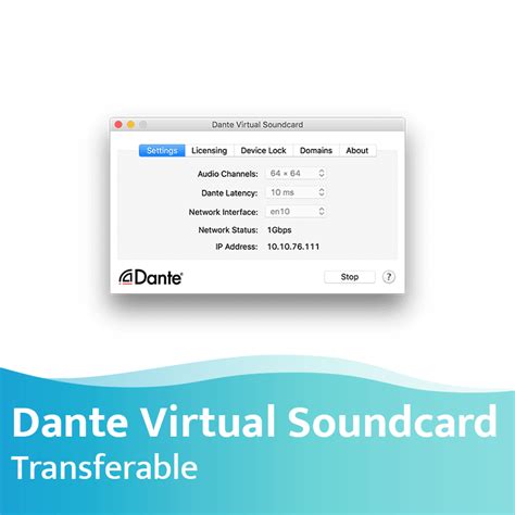 Audinate Dante Virtual Soundcard (DVS) - overdraagbare licentie ...