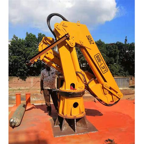 Customized Vessel Mounted Hydraulic Articulated Boom Marine Deck Crane