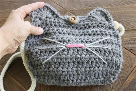 Crochet Cat Bag Pattern Crochet Cat Purse Etsy