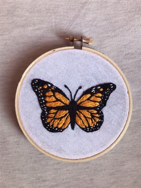 A S D F Learning Embroidery Pattern Butterfly