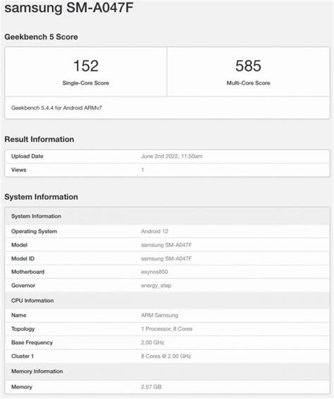 Detil Samsung Galaxy A S Muncul Di Geekbench Jagat Gadget