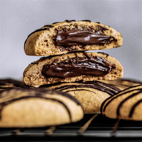 Vegan Gluten Free Chocolate Hazelnut Stuffed Cookies Nadia S