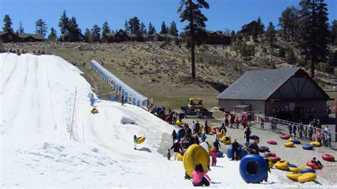 Big Bear, California - View of the small lodge and slopes at Big Bear ...