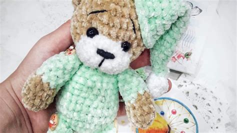 Crochet Plush Teddy Bear In Pajamas Free Pattern Youtube