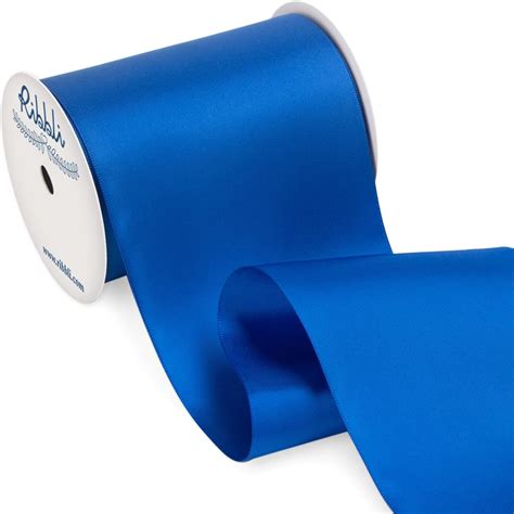 Amazon Ribbli Royal Blue Satin Ribbon 4 Inch Wide Blue Ribbon For