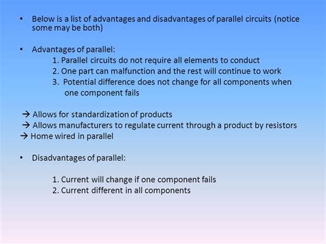 List The Advantages And Disadvantages Of Series Parallel Circuits ...