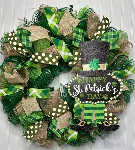 St Patricks Wreath St Patricks Day Wreath Saint Patricks Wreath