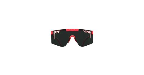 Pit Viper The Responder 2000s Sunglasses Red Black