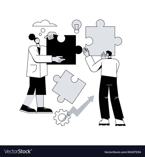 Teamwork Power Abstract Concept Royalty Free Vector Image