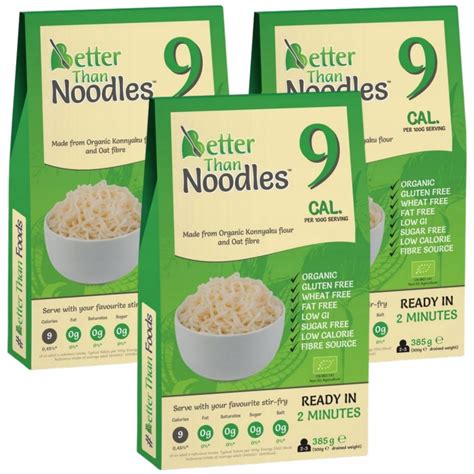 MAKARON KONJAC NOODLE 3x385g BETTER THAN FOODS 9754351539 Allegro Pl