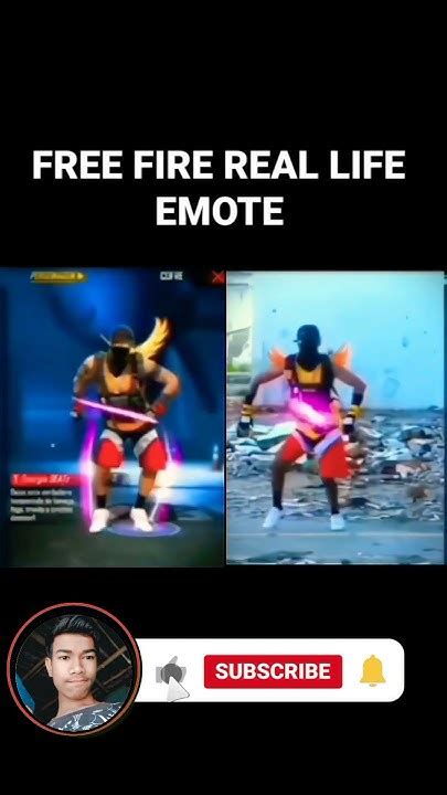 Free Fire Emote Vs 🔥real Life Emote🥵 Shorts Ytshorts Freefire Youtube