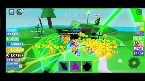 Playing Ninja Legends In Roblox Part Youtube