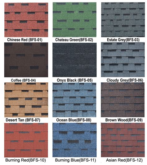 Architectural Roof Shingle Colors