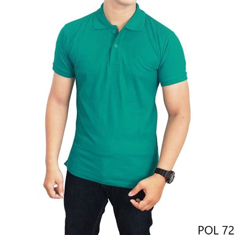 Jual Kaos Polo Polos Hijau Tosca Kaos Kerah Polos Kaos Kerah Dewasa