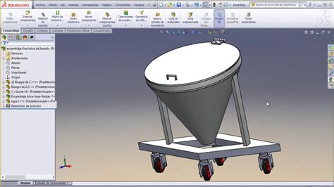 Proyectos En Solidworks Dise O Tolva En Solidworks Youtube