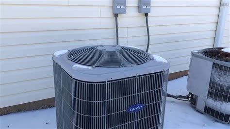 2011 Carrier Comfort Series Heat Pump Exiting Defrost YouTube