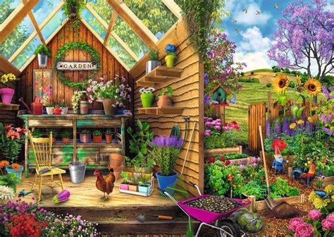 Buy Ravensburger Gardeners Getaway Large Format Puzzle 300pc