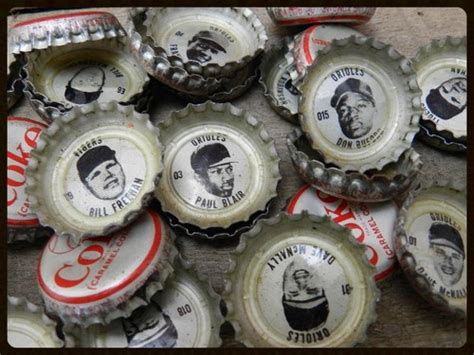 Vintage 1960 S Coca Cola Coke All Star Baseball Bottle Caps 33 Pcs