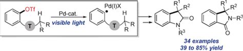 VisibleLightInduced PalladiumCatalyzed Generation Of Aryl Radicals