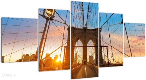 Domali Obraz Brooklyn Bridge Manhattan New York Pi Ciocz Ciowy