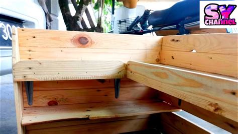 Diy Kayu Pallet Cara Buat Rak Dapur 1 Youtube