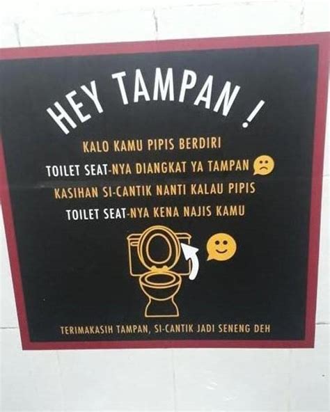 Pengumuman Di Wc Ini Absurd Abis Bikin Ngakak Sampai Perut Mu