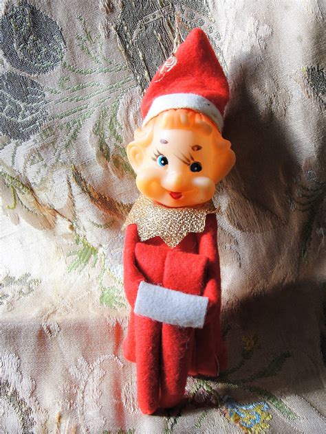 Cute Vintage 1950s 60s Green Knee Hugger Pixie Elf Large Size Elf