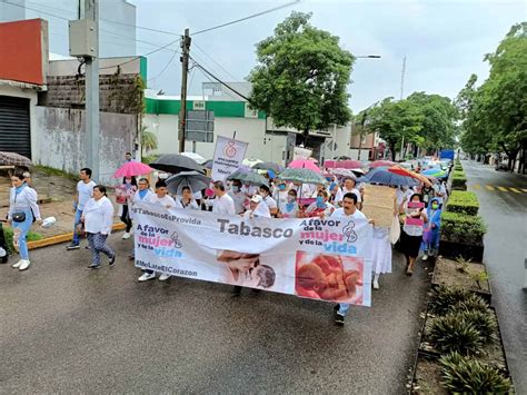 Marcha En Tabasco Por La Vida La Mujer Y La Paz En Tabasco