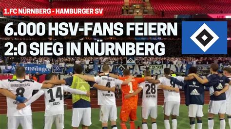 Hsv Fans Feiern Ausw Rtssieg In N Rnberg Fc N Rnberg