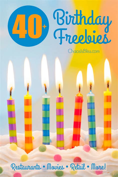 40 Fabulous Birthday Freebies