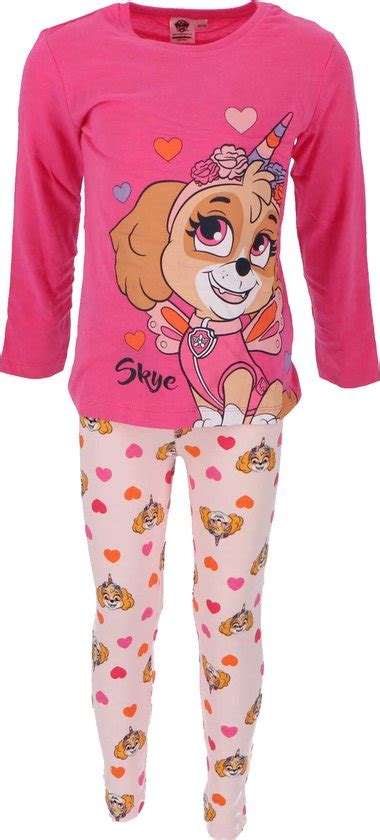 Paw Patrol Pyjama Maat 98 104 Roze Katoen Bol