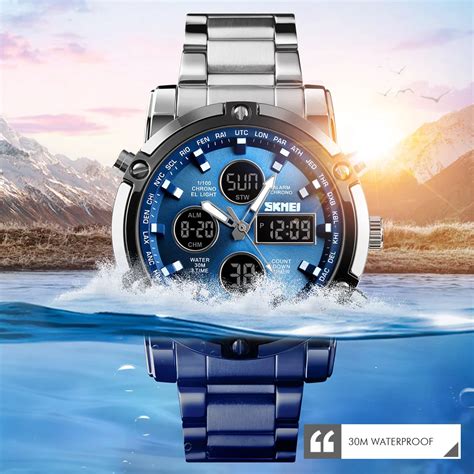 Skmei Mens Quartz Analog Watch Luxury Fashion Sport Wristwatch