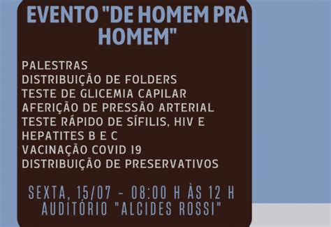 Not Cia Palestras E Atividades Marcam O Dia Nacional Do Homem Em