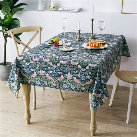 KP HOME PVC Wipe Clean Tablecloth Rectangular Oilcloth 118x55in