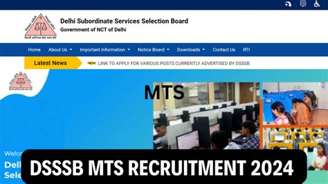 DSSSB MTS Recruitment 2024 567 Post Notification Out Apply Online