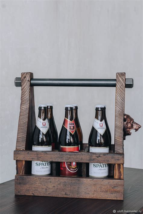 Переноска для пива из амбарной доски "Tray for beer" в интернет ...