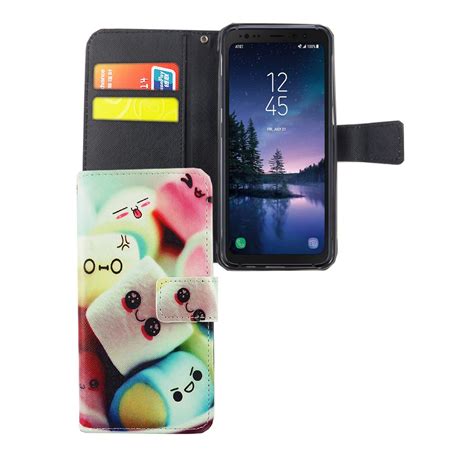 Handyhülle Tasche für Handy Samsung Galaxy S8 Active Schriftzug ...