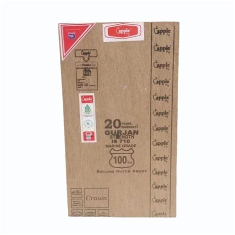 Capple Rectangular Gurjan Plywood For Wardrobe Thickness 1 4 Inch At