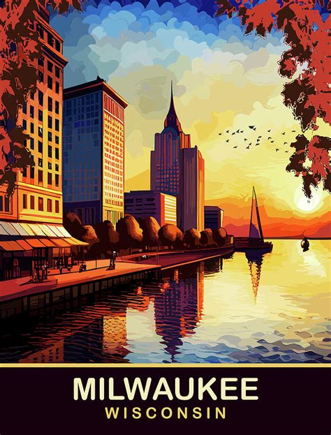 Milwaukee Wallpaper Digital Art By Long Shot Fine Art America