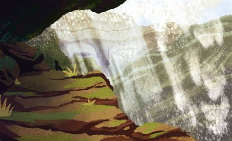 RiverClan territory - the waterfall by harriers on DeviantArt