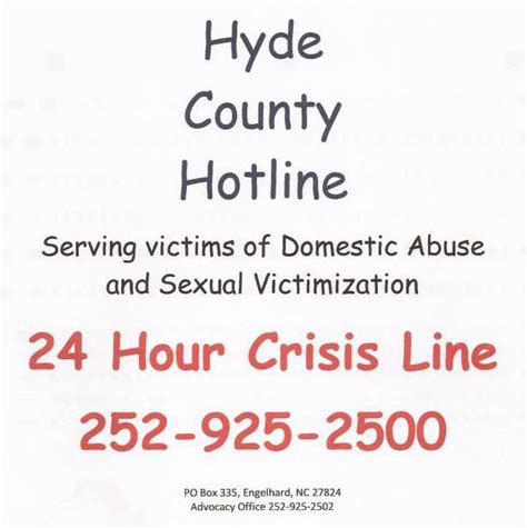 What We Do Hyde County Hotline Inc