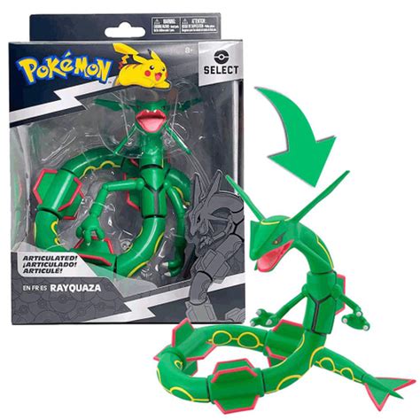 Boneco Pokemon Rayquaza Articulado Drag O Lendario Sunny Submarino